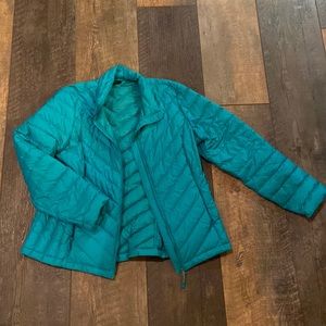 32° degrees heat size Large teal aqua jacket
